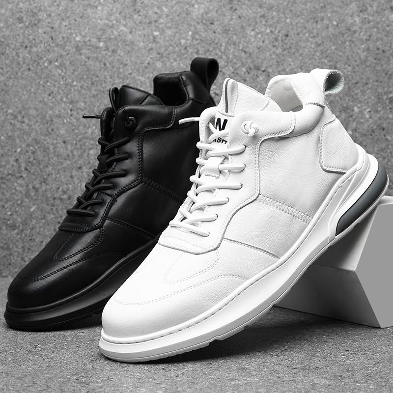 Fashion Casual high top board shoes for men Comfortable and trendy high-quality styles daily work Office Leisure outdoor shoes New Youth