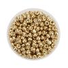 500 pièces/lot 3,8 mm Perles en Verre Vrac Rondes Couleur Dorée Perles d'Écartement pour Bracelets Colliers DIY Bijoux Femme Fournitures