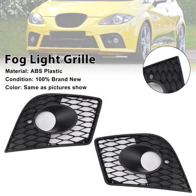 2 BUC Grilă Acoperire Far de Ceață Bară Fată Potrivire Seat Leon Cupra 2005-2012