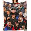 behzinga photo collage Throw Blanket Warm halloween Picnic Tourist Blankets