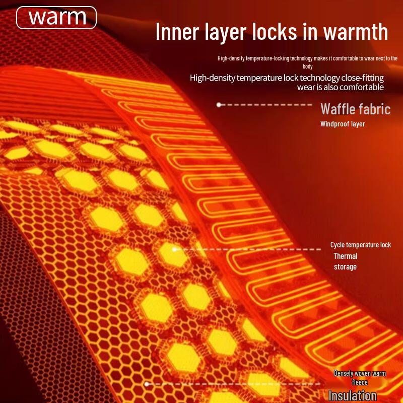 JEANSWEST Women's Waffle Knit Fleece-Lined Jogger Pants