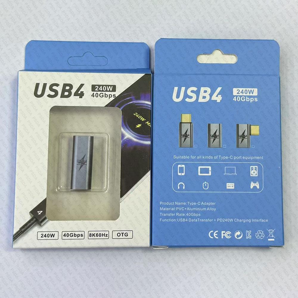 USB4.0 40Gbps Type C to C Cable USB4.0 240W Blazing-Fast Charging Cable 8K60Hz for PS5 Nintendo Switch Galaxy S22 MacBook Pro