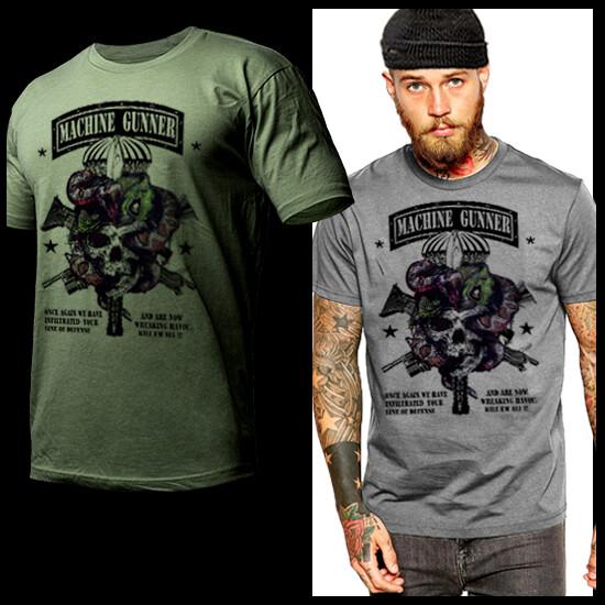 Machine Gunner  Infantry Combat Assault Iraq Afghan War Vet Infantryman Unisex T-Shirt XXXXL