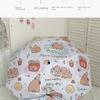 Automatic Sunshade Umbrella Dual-use Rain Umbrella Cute Capybara Umbrella  Women Girl
