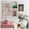 Nordic Morocco Door Vintage Posters World Famous Architecture Art Pictures Printed Living Room Canvas Painting Home Decor