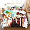 Anime KurokoS Basketball Kuroko Tetsuya Bedding Collection With Bed Linen Cartoon Duvet Cover Collection Pillowcase Twin Size For Boys Bedclothes