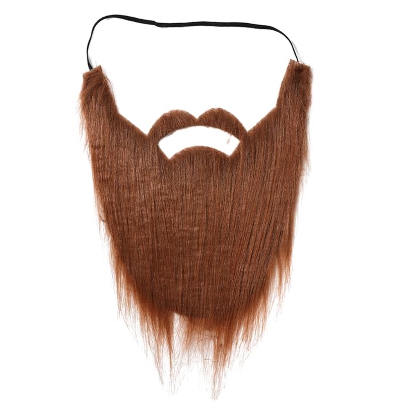 Barba Finta di Halloween Baffi Finti Divertenti Accessori per Travestimenti Baffetti Peli Facciali con Cordino Elastico Regolabile