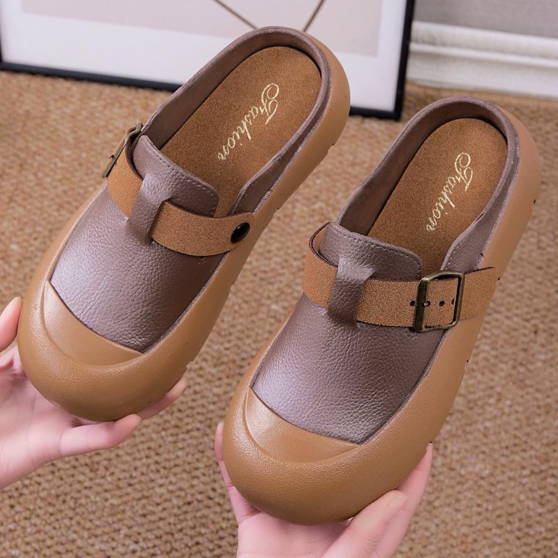 Women's Versatile Closed-Toe Non-Slip Thick Sole Autumn Sandals & Slippers