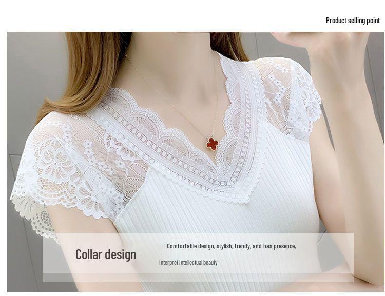 Plus Size Lace Trim V-Neck Summer Camisole - Women's Sleeveless Slim Fit Base Layer