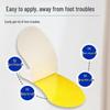 Lemon Fresh Antibacterial Deodorizing Shoe Insole Sticker for Odor Removal In Blue Basketball Shoes