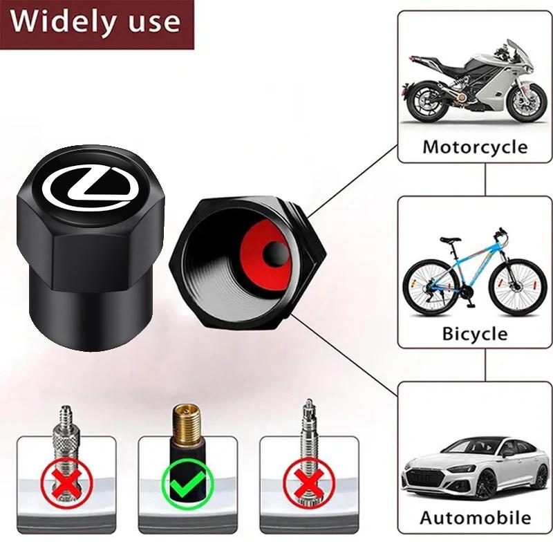 BJYL6 Interior Stickers Car Tire Wheel Valve Caps Cover Suede Car Key Chain Ring Keychain For Lexus RX330 IS250 Ct200h ES300h RX350 IS