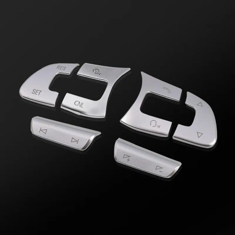 Car Steering Wheel Button Decorative Sticker For For Volkswagen Vw CC Sagitar Magotan B8l Golf 7 Sportsvan Protective Sticker