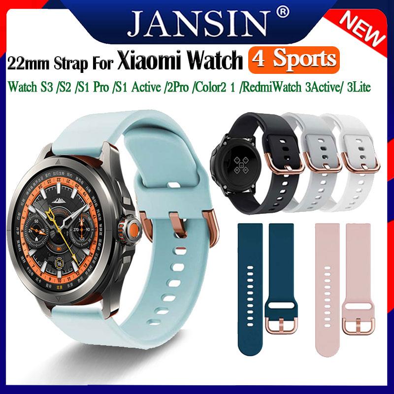 Strap for Xiaomi Watch S4 Sport WatchBand for Mi Watch S3 S2 S1 Pro Active 2 Pro Color2 Replacement Band Wristband Bracelet