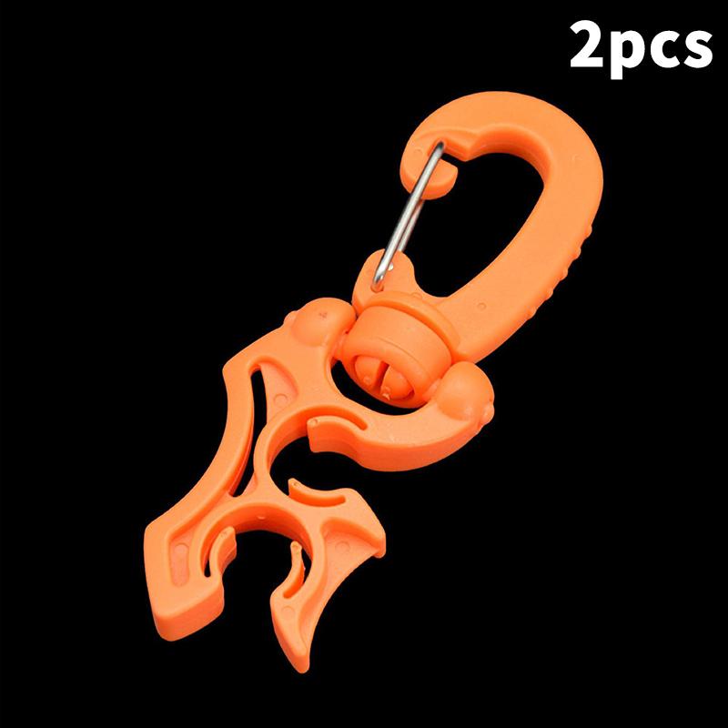  BCD Hose Retainer Clip for Double Hoses Secure Attachment Clip Lightweight Strong for Snorkeling and Diving