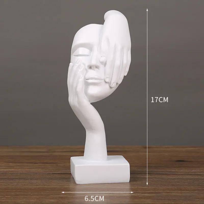 Personalized Abstract Art Mask Character Ornament Creative Resin Crafts Entrance Wine Cabinet Decoration Window Display Decoration Ya782