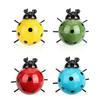 New Metal Material Mini Ladybug Mini Size Cute Beetle Fence Hanger Hanging Design Patio Sculpture Outdoor Decor