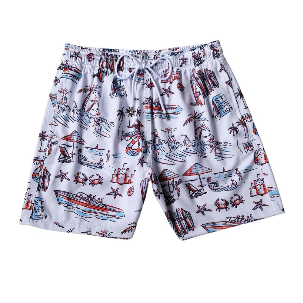 Costume da Bagno da Uomo Brand Tartaruga Shorts da Nuoto Estivi Asciugatura Rapida Pantaloncini da Spiaggia Con Tasche Laterali e Fodera in Rete Costumi da Bagno