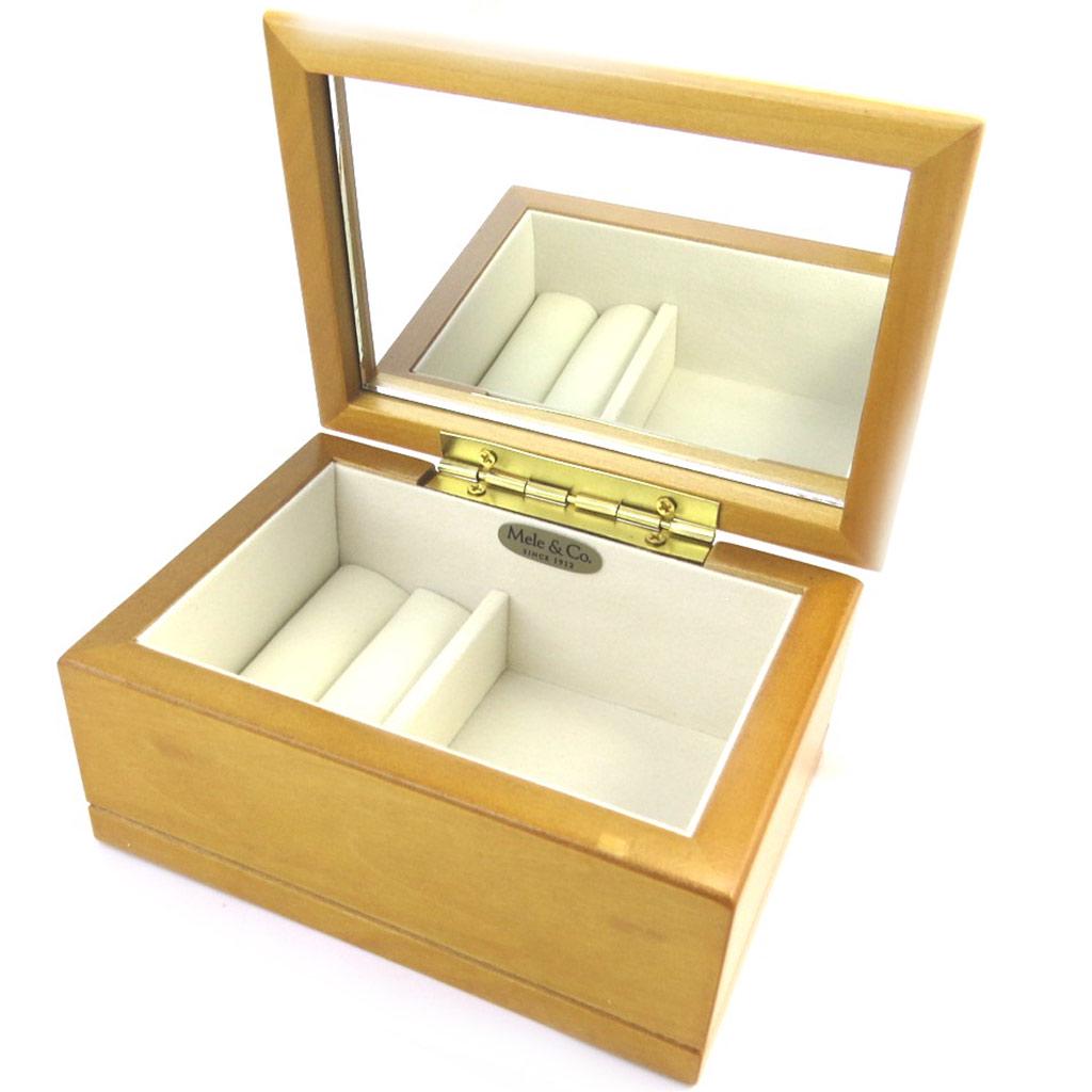 Les Trésors De Lily [L3194] – Braune Holz-Schmuckschatulle „Erica“ – 12 x 7 x 9 cm