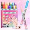 12/24Pcs Nail Art Pens Quick Nail Art Acrylic Dry 0.5MM DIY Gel Paint Markers Nail Point