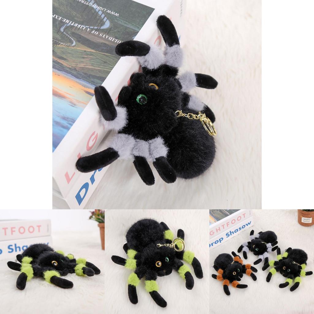 Realistic Spider Plush Doll Pendant With Short Plush Material For Birthday Gifts And Bag Charms