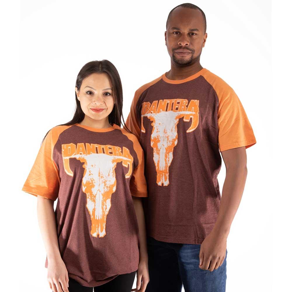 Pantera Unisex Adult Skull Raglan T-Shirt