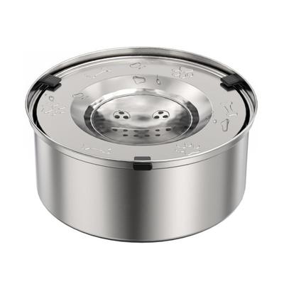 Stainless Steel Dog Water Bowl Anti-Splash Non-Slip Base Cat Floating Bowl Portable Anti-Spill Pet Water Feeder Outdoor