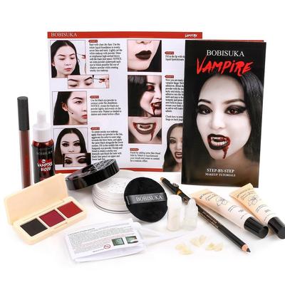 Goth Makeup Set White Foundation Black Lipstick SFX Gothic Pre Single Vampire SFX Makeup Kit 1 Pcs