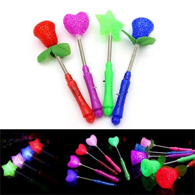 Star LED Toys Luxury Magic Star Wand Flashing Light Up Stick For X-mas Gift Toys