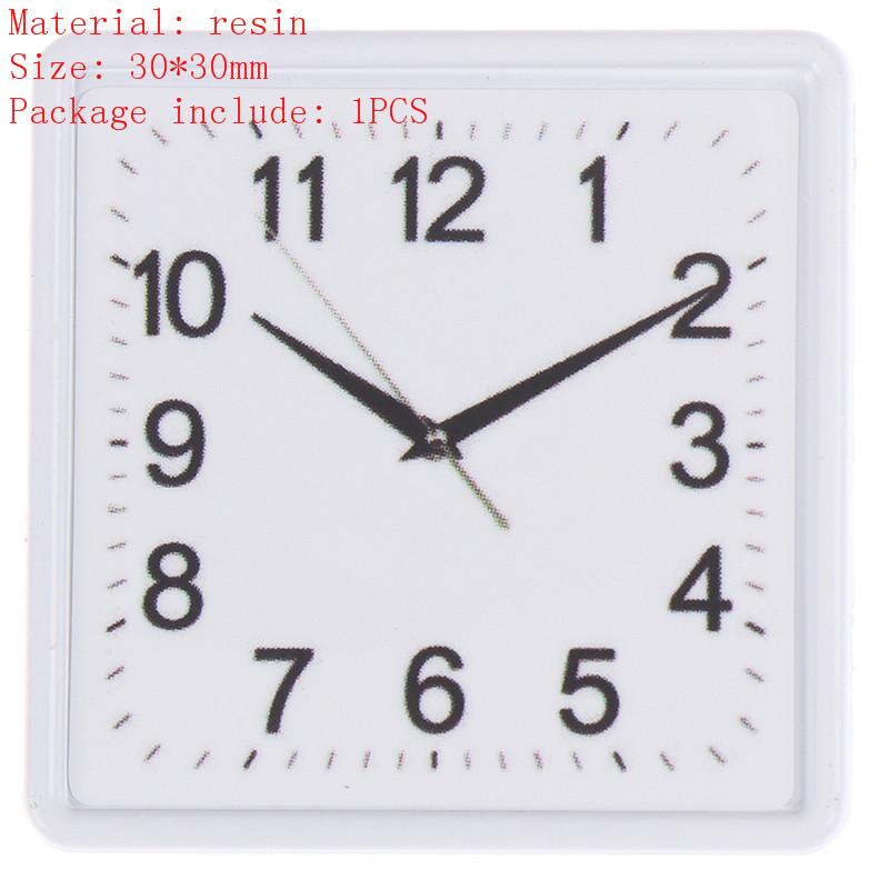 1:12 Scale Resin Dollhouse Miniature Wall Clock Play Doll House Miniaturas Home Decor Accessories Toy Pretend Play Furniture Toy