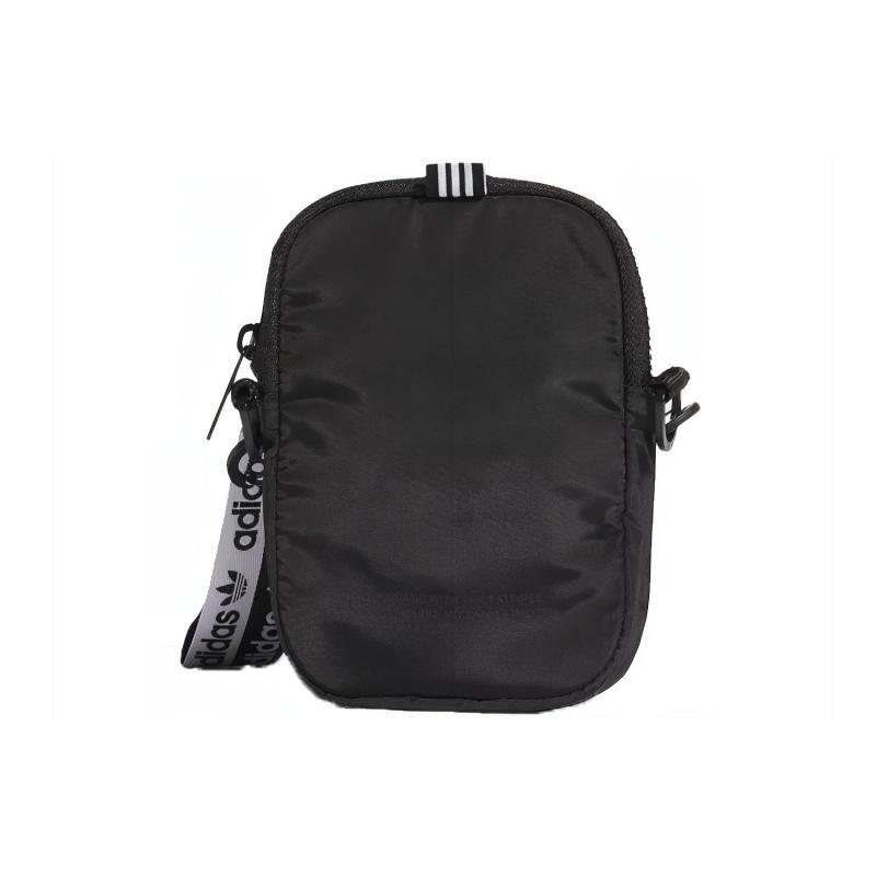 Adidas Originals Polyester One Shoulder Handbag, Crossbody Bag Unisex Black Adidas FL9671