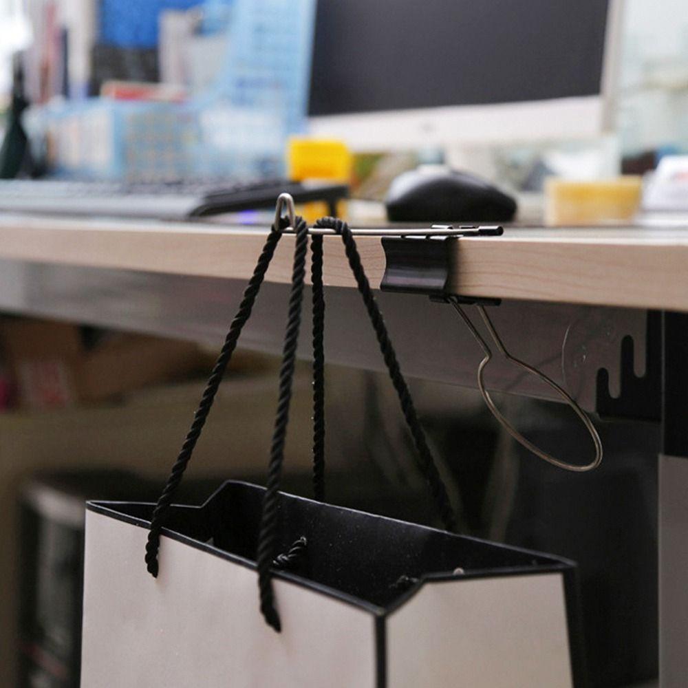 Metal Desktop Side Water Cup Shelf Tableside Storage Rack Coffee Drink Cup Holder