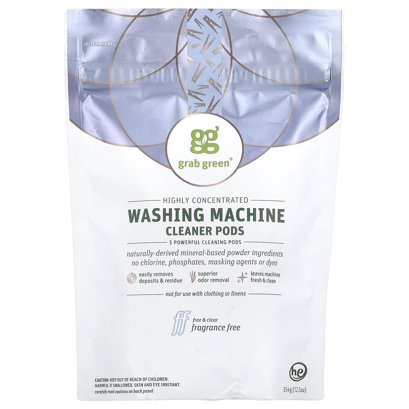 

Washing Machine Cleaner Pod, Fragrance Free, 354G(12.5Oz)