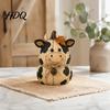 Handmade Felt Animal Figurines Rustic Farmhouse Ornaments Cute Cow/Pumpkin/Rooster Figurines Decorative Animals Fall Tabletop Decorations with Hemp