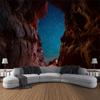 Cavern Landscape Printed Tapestry Wall Hanging Starry Sky Bohemian Room Wall Decoration Hippie Home Aesthetic Decoration