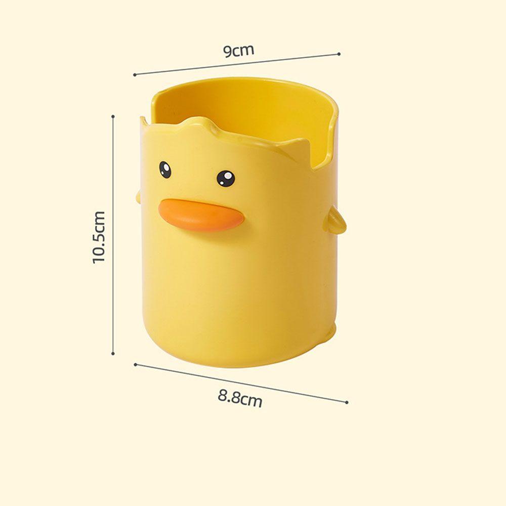 School Accessories Student Stationery Pencil Case Desktop Storage Box Yellow Duck Pen Holder