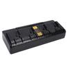 4 Port Power Tool Battery Charger Fit for DCB104 DCB127 DCB182 DCB184 DCB200 Lithium Ion Battery Charging Station Black