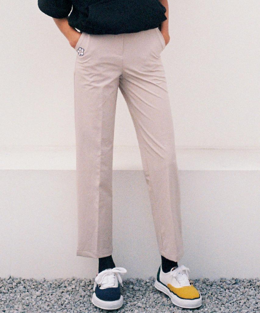 MACKY Straight Fit Pants Beige