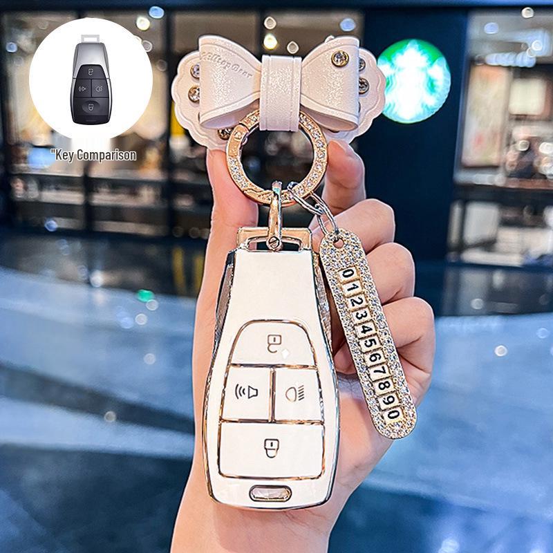 Schutzhülle für Autoschlüssel Beijing BJ40/BJ30/BJ60/BJ20/X7/EU5 für Damen