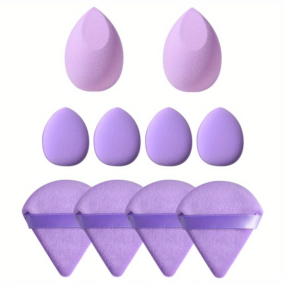10Pcs Makeup Sponge Wet Dry Dual Use Egg Puff for Liquid Cream Powder Blending Sponge Set All Skin Cosmetic Accessories