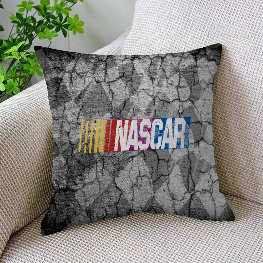 N-NASCARS Racing Car Cushion Cover Inches Farmhouse Decor Home Throw Pillow Covers For Couch Decorations