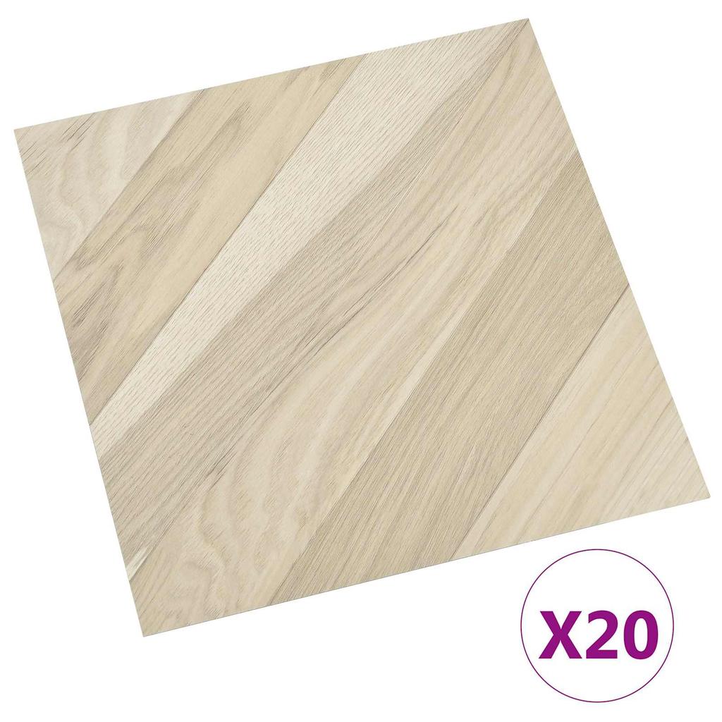 Self Adhesive Floor Tiles 30.5 X 30.5 Cm 20 Pcs PVC