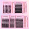 Natural Soft Segmented DIY Cluster Lashes - Large Volume Set, Synthetic Fiber for Effortless Individual Application