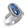 Natural Blue Kyanite Gemstone Handmade 925 Solid Silver Jewelry Ring Size 9 v8e52