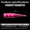 Wobblers Design 0.35g/40mm TPE Fishing Lures TPE Soft Material Mini Worm Baits Worm Shape Silicone Artificial Baits Carp Fishing