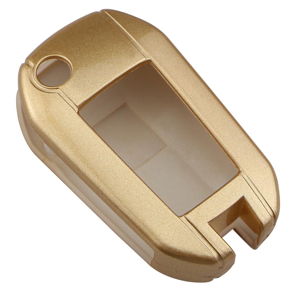 

3-кнопочный чехол для ключей из АБС-пластика для Peugeot 3008 208 308 508 408 2008, защитный чехол-держатель для автомобиля золотой