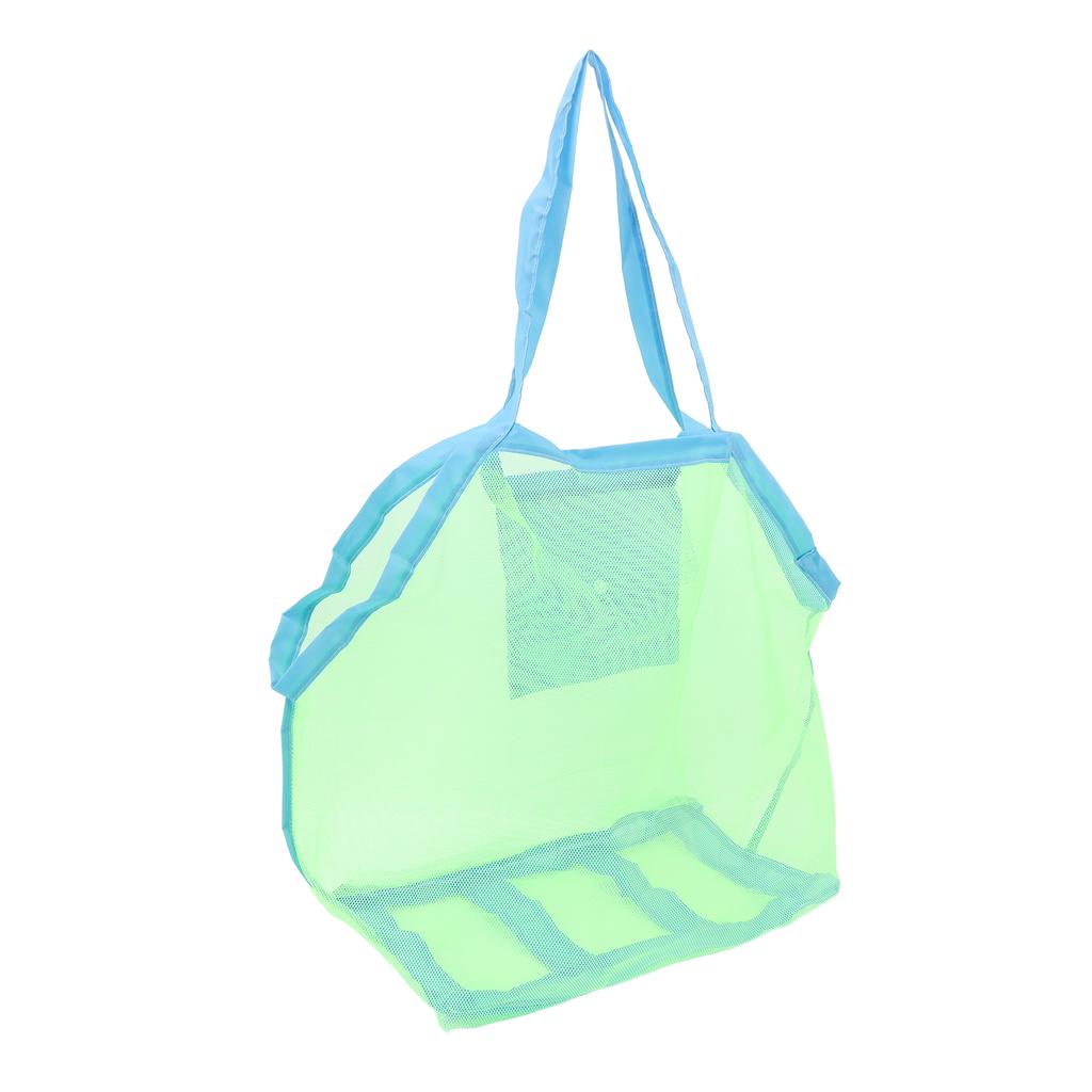 Mesh Beach Bag Multipurpose Large Capacity Foldable Beach Toy Bag for Beach Pool Outdoor Travel Gym