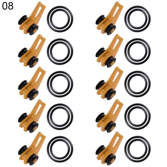 10Pcs Portable Fishing Rod Hooks Holder Lure Bait Hanger Device Gear Tackle