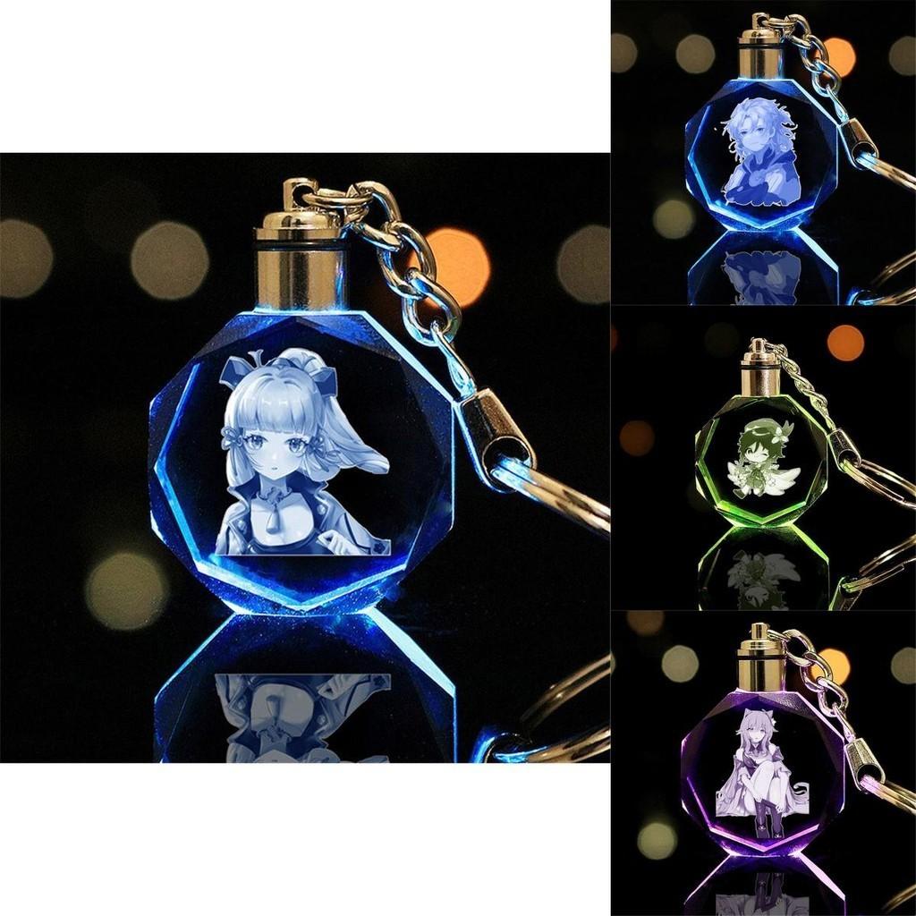 Beautifully Crafted Genshin Impact Keychain With Vibrant Led Lights For Enthusiasts