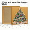 Christmas Craft Supplies for Beginners Faux Pearl Art Kit, DIY Santa Tree Painting Creative Home Decorations 3D Holiday Wall Decor Kit Adults,