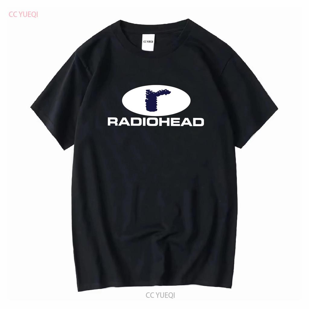 Radiohead T Shirt New men long or short sleeves vintage Washed Stretched Stylish Unisex Comfortable Slightly graphic fashion